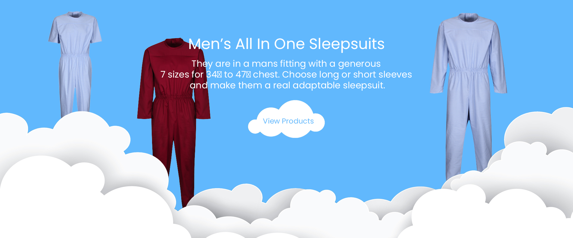 Men’s All In One Sleepsuits